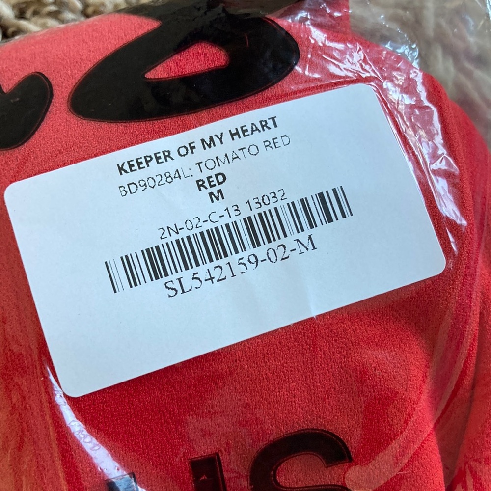Lulu's Keeper of My Heart Red One-Shoulder Dress - Picture 6 of 6